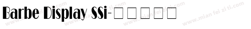 Barbe Display SSi字体转换